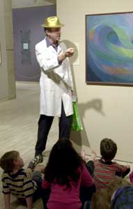 Performing as Doctor Dada at the Art Gallery of NSW